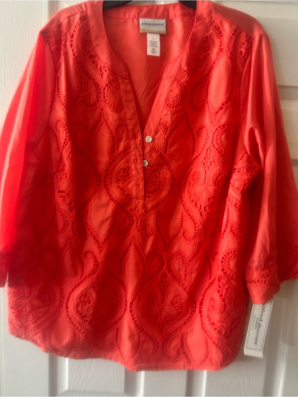 NWT Sz 2x Alfred Dunner resort living blouse
